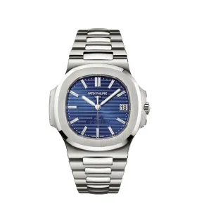 PP Luxury Watches Nautilus 5711/1P-001 40th Anniversary Platinum Blue Dial Limited Edition