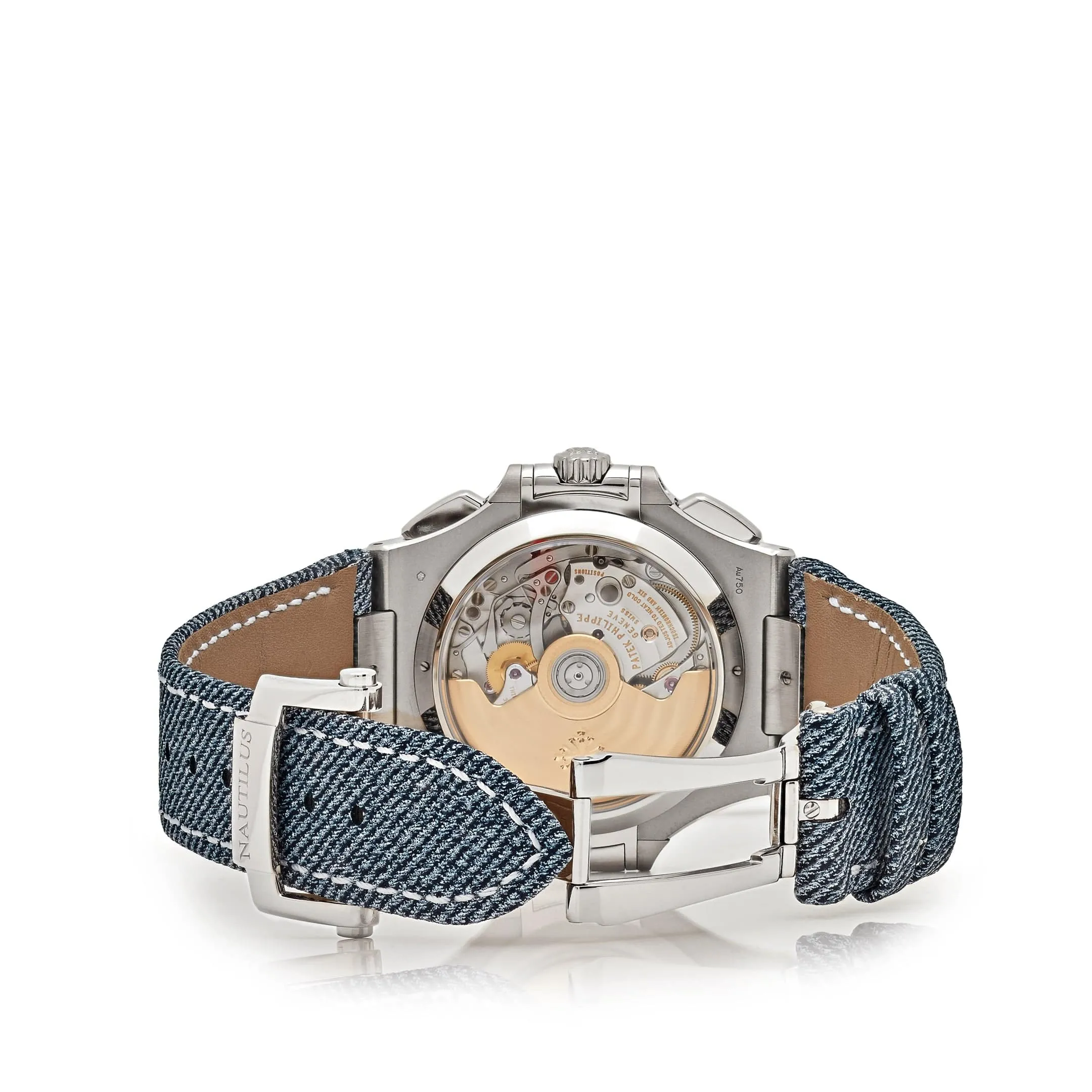 PP Luxury Watches Nautilus 5980/60G-001 Flyback Chronograph White Gold Blue-Gray Dial (2024)