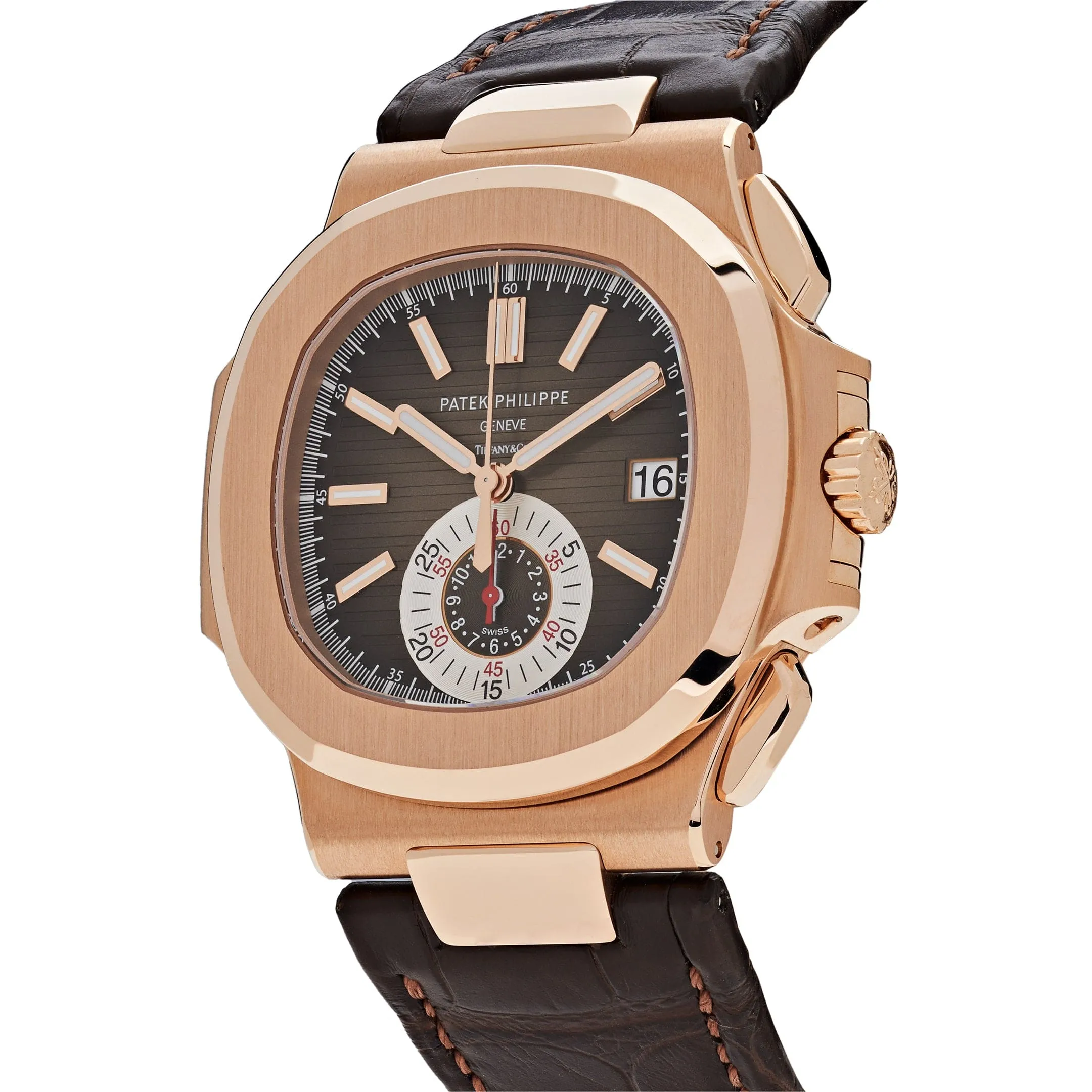 PP Luxury Watches Nautilus 5980R-001 'Tiffany & Co' Chronograph Date Rose Gold (2022)