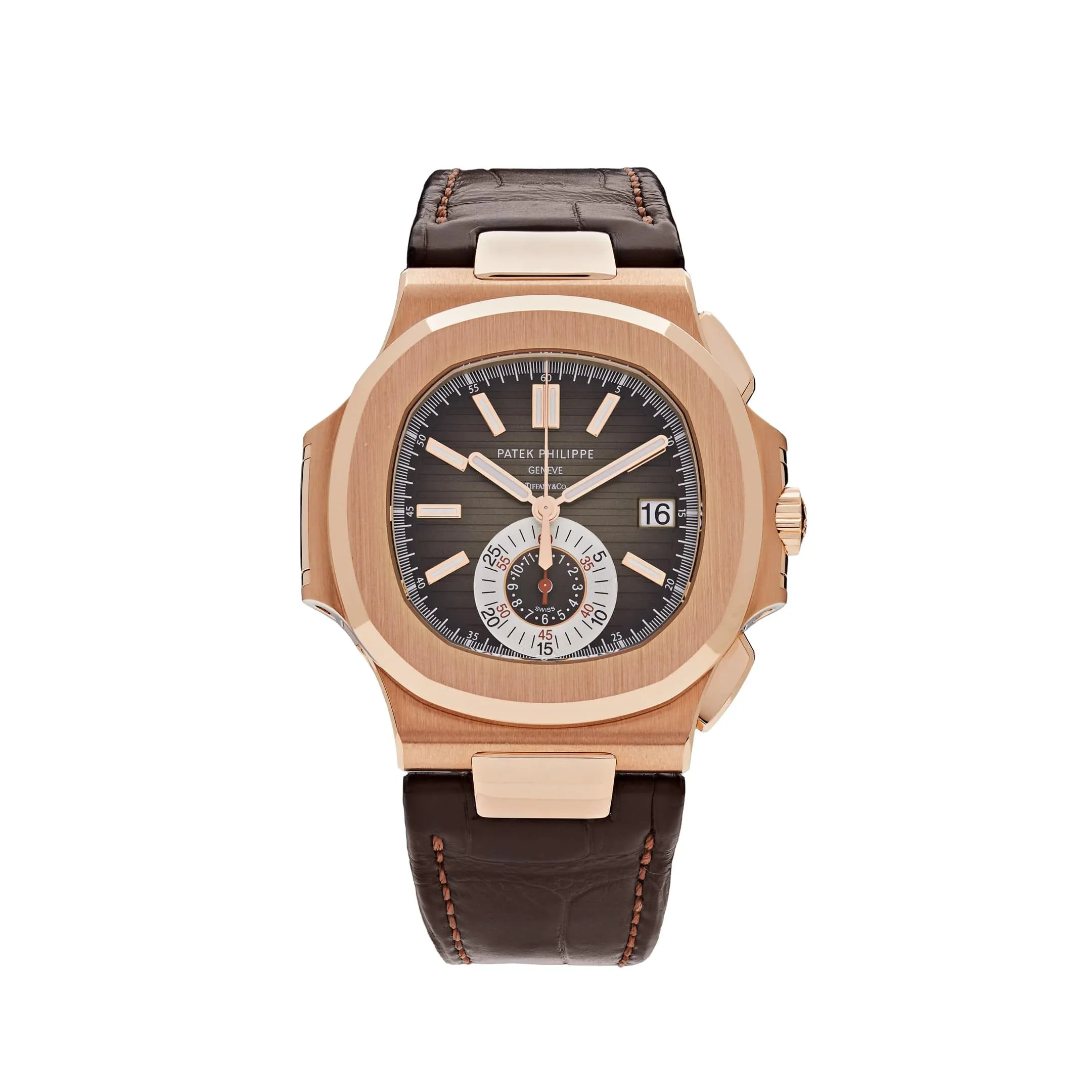 PP Luxury Watches Nautilus 5980R-001 'Tiffany & Co' Chronograph Date Rose Gold (2022)