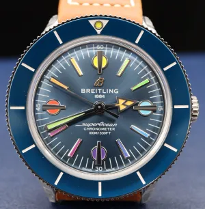 Pre-Owned Breitling Superocean Heritage '57 Blue Rainbow Men's Watch A103702A1C1X1