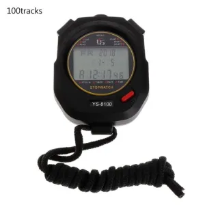 Professional Handheld Timer Digital Stopwatch 10/30/60/100 tracks Multifuction Sports Running Training Timer Stopwatch