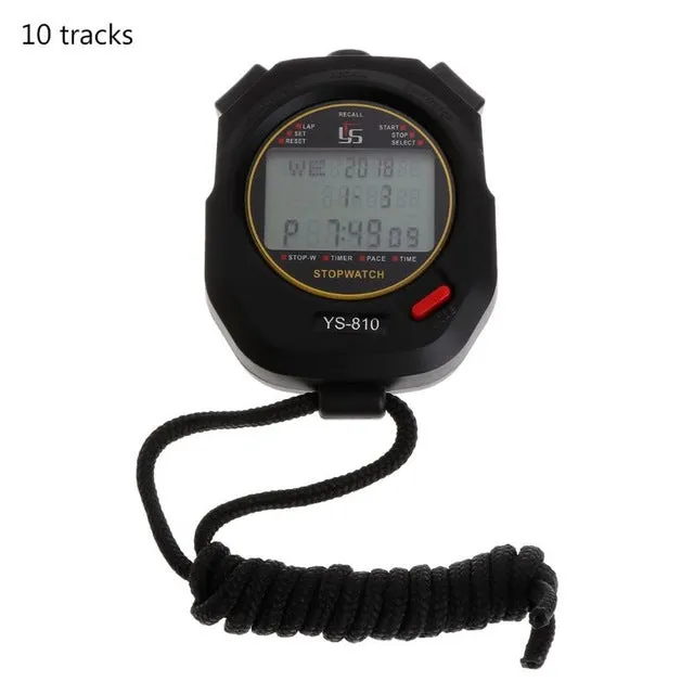 Professional Handheld Timer Digital Stopwatch 10/30/60/100 tracks Multifuction Sports Running Training Timer Stopwatch