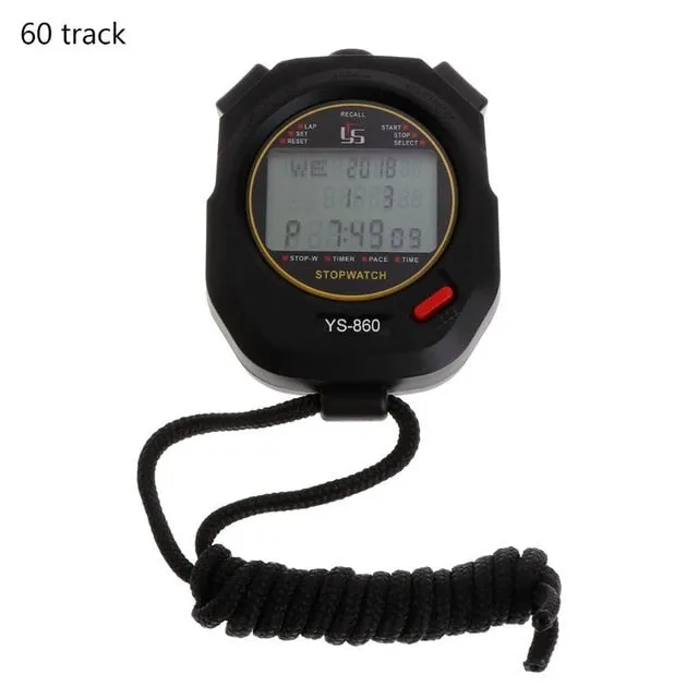 Professional Handheld Timer Digital Stopwatch 10/30/60/100 tracks Multifuction Sports Running Training Timer Stopwatch