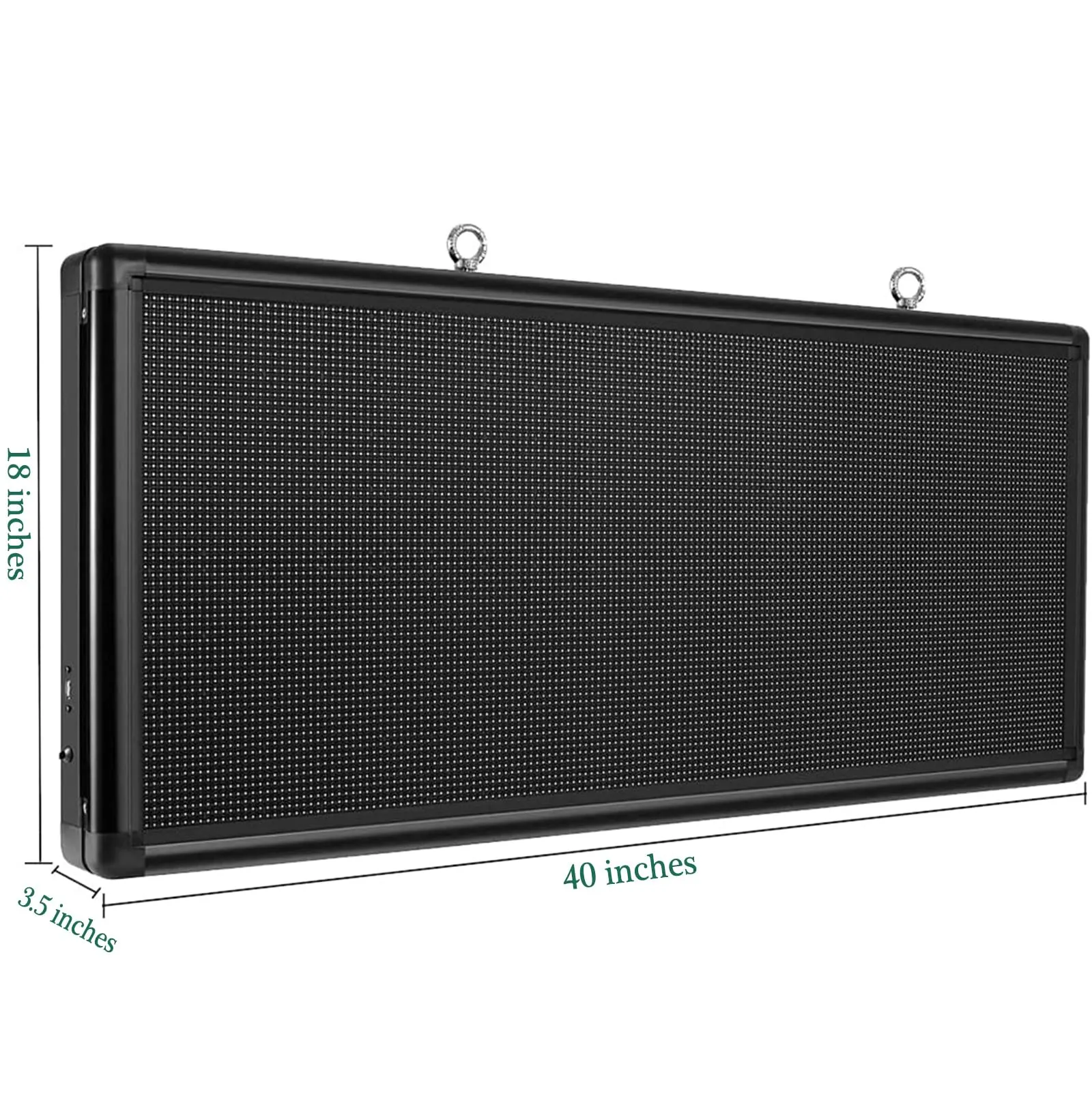 Programmable LED Sign 40" x 18" for Outdoor WiFi USB LED Scrolling Message Board with High Resolution Support Texts, Images& Video with Waterproof IP45