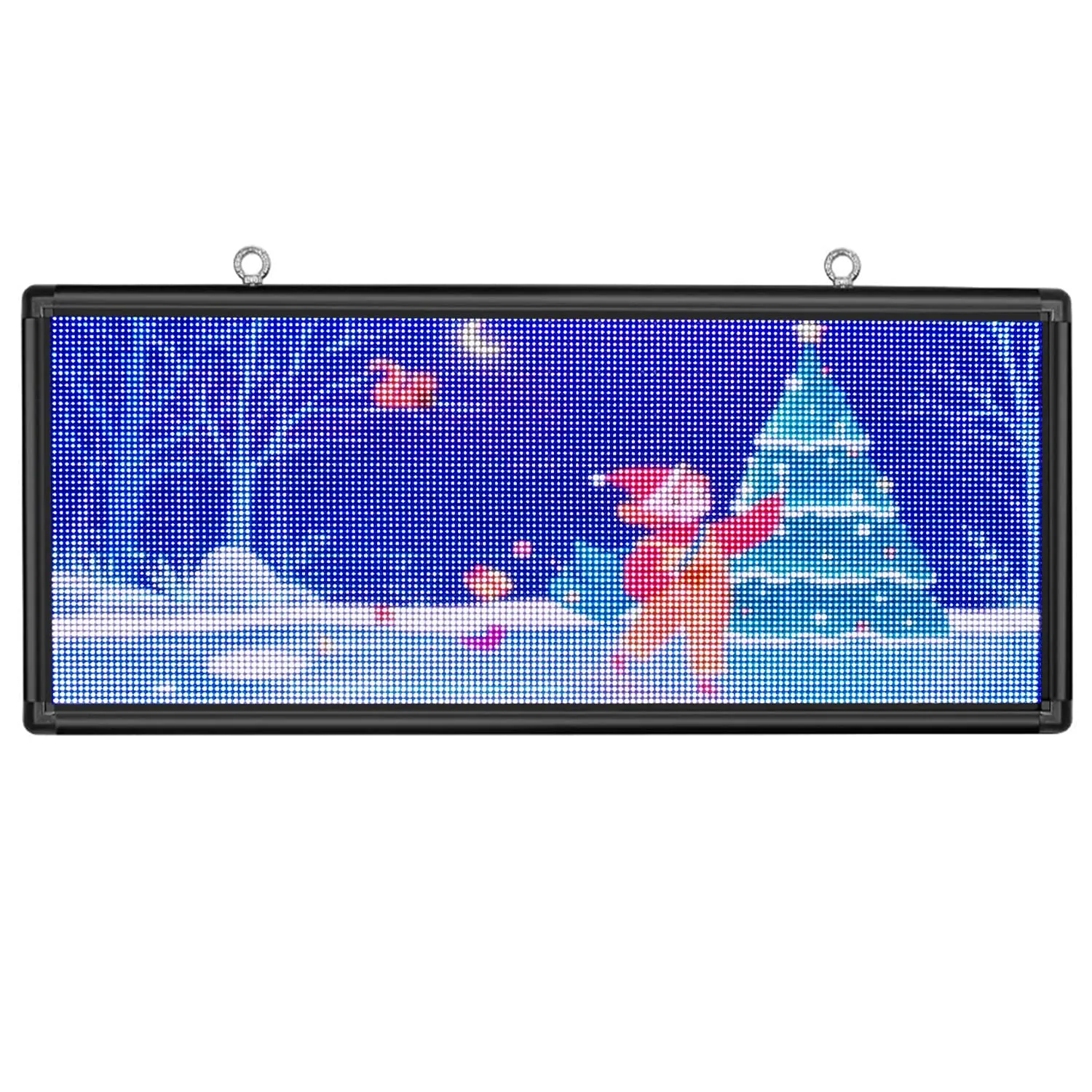 Programmable LED Sign 40" x 18" for Outdoor WiFi USB LED Scrolling Message Board with High Resolution Support Texts, Images& Video with Waterproof IP45