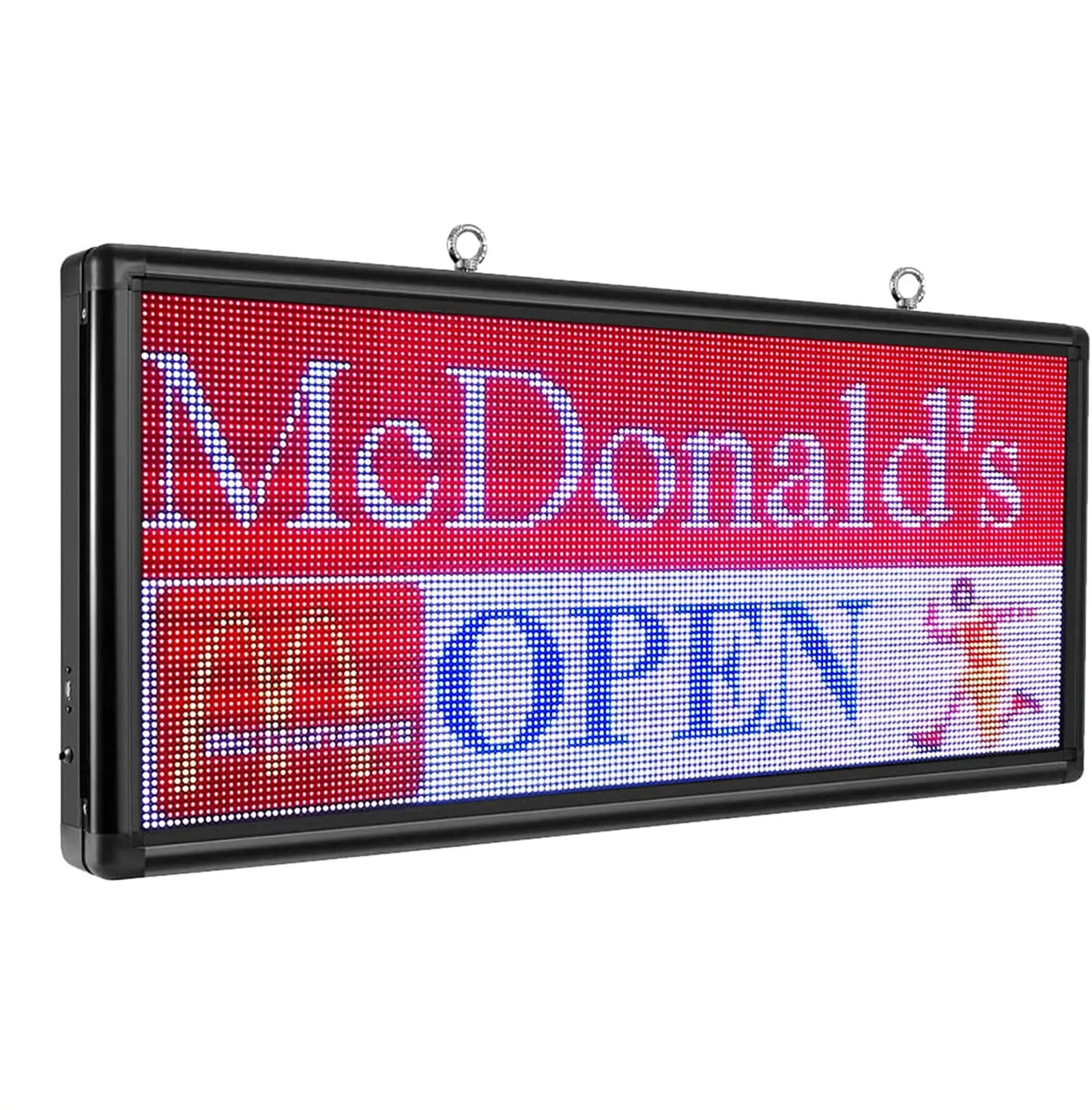 Programmable LED Sign 40" x 18" for Outdoor WiFi USB LED Scrolling Message Board with High Resolution Support Texts, Images& Video with Waterproof IP45