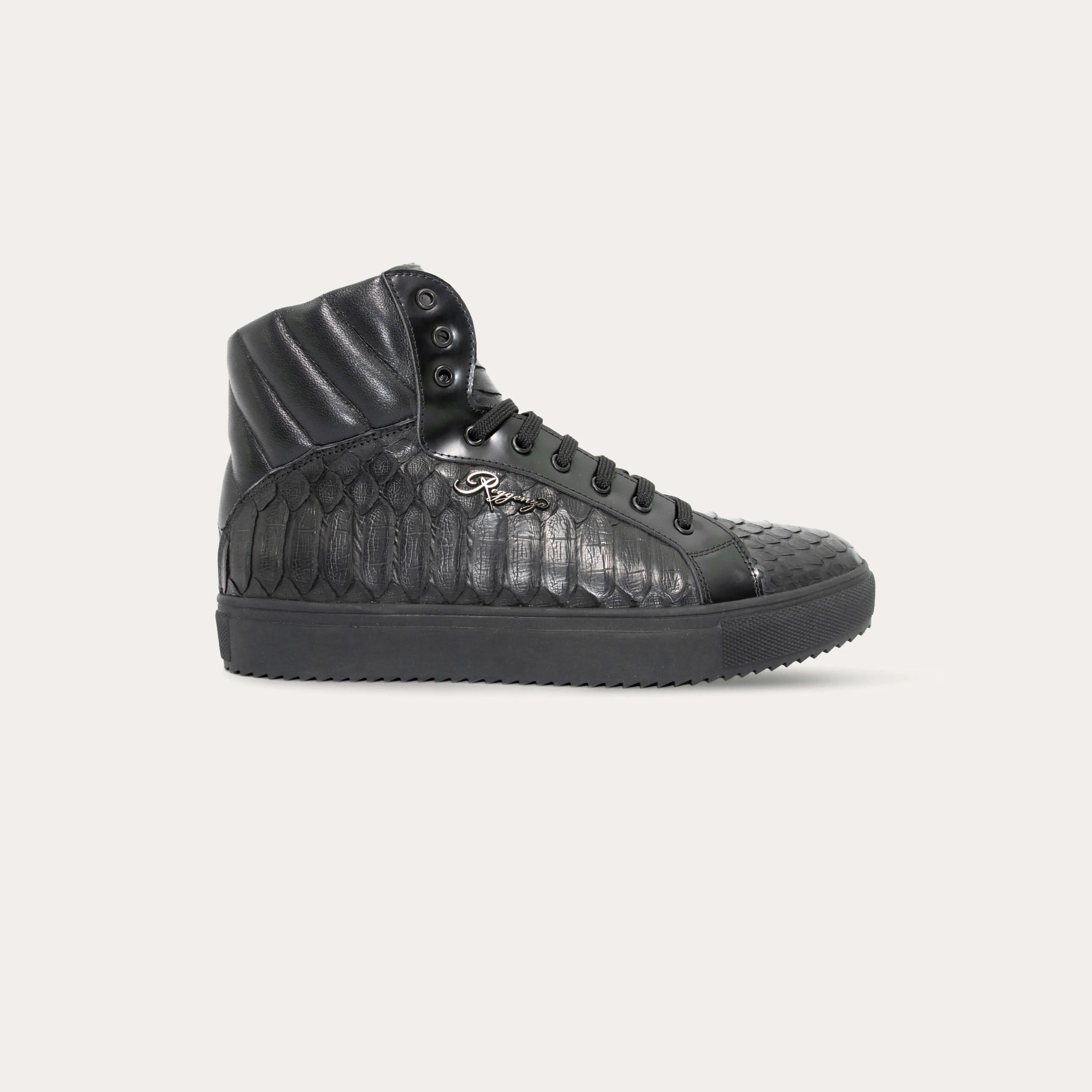 Python Leather & Premium Leather Boots