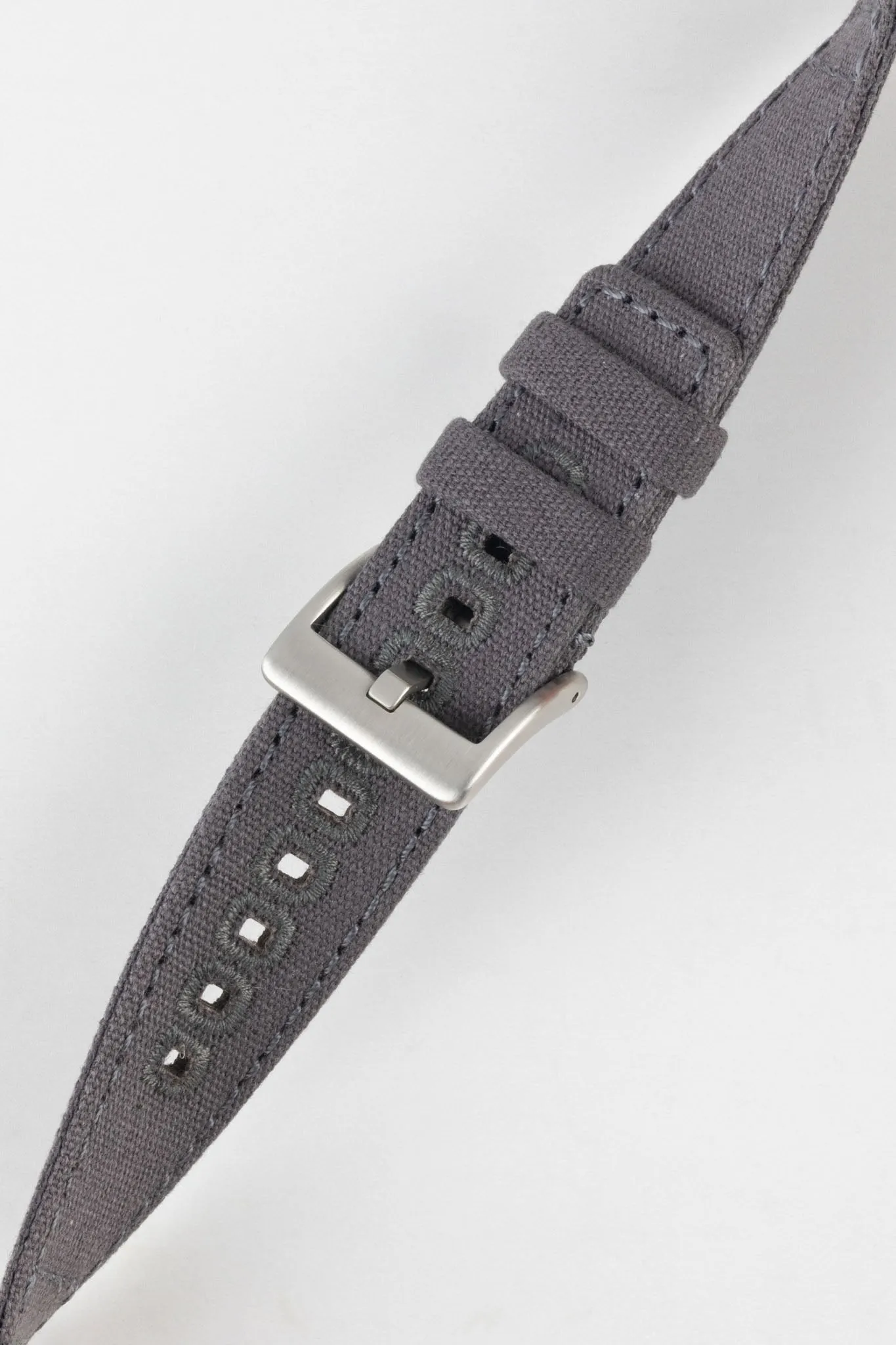 Quick-Release Canvas Watch Strap in GREY