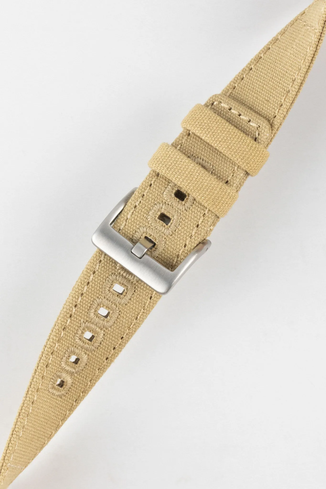 Quick-Release Canvas Watch Strap in KHAKI