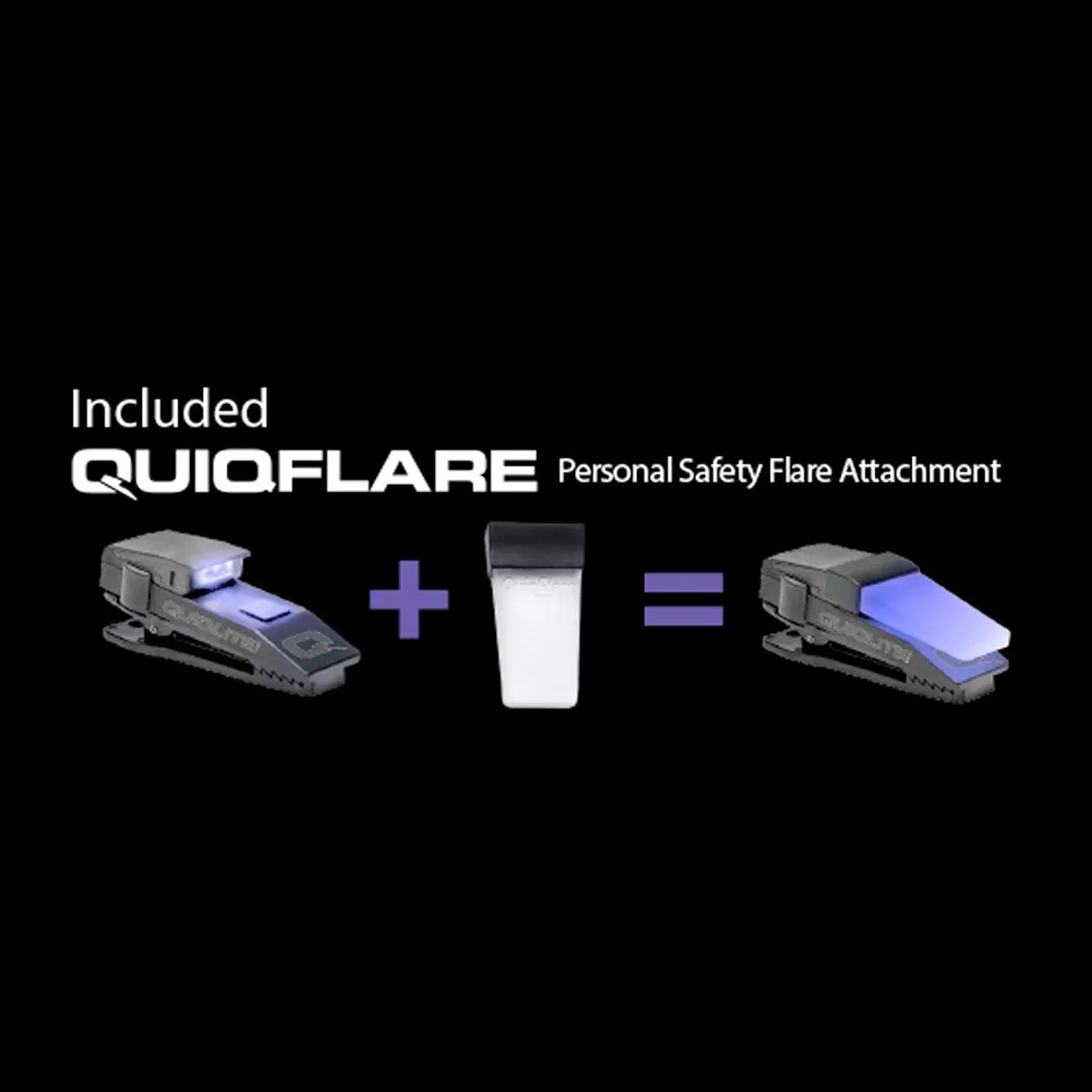 QuiqLite X USB Rechargeable Handsfree Dual LED Lighting - Blue/White