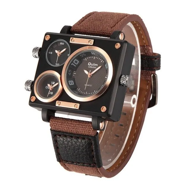"Trifecta Squared" Luxury Men's Watch - 4 Color Options