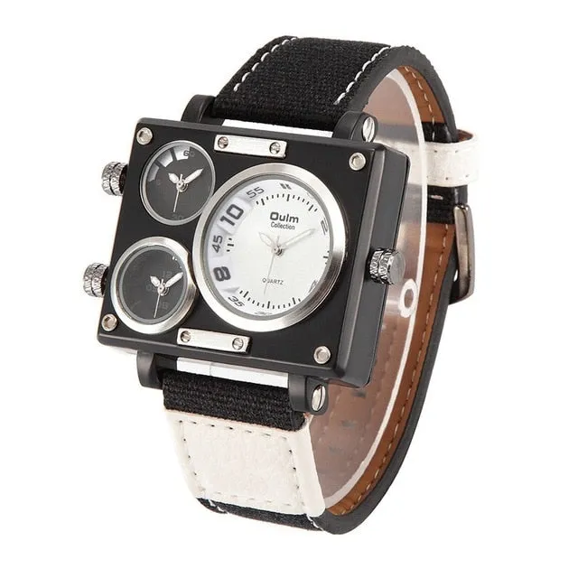 "Trifecta Squared" Luxury Men's Watch - 4 Color Options