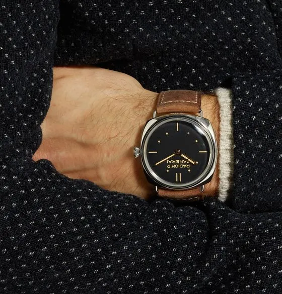 Radiomir S.L.C. 3 Days Acciaio Hand-Wound 47mm Steel and Leather Watch