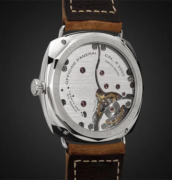 Radiomir S.L.C. 3 Days Acciaio Hand-Wound 47mm Steel and Leather Watch