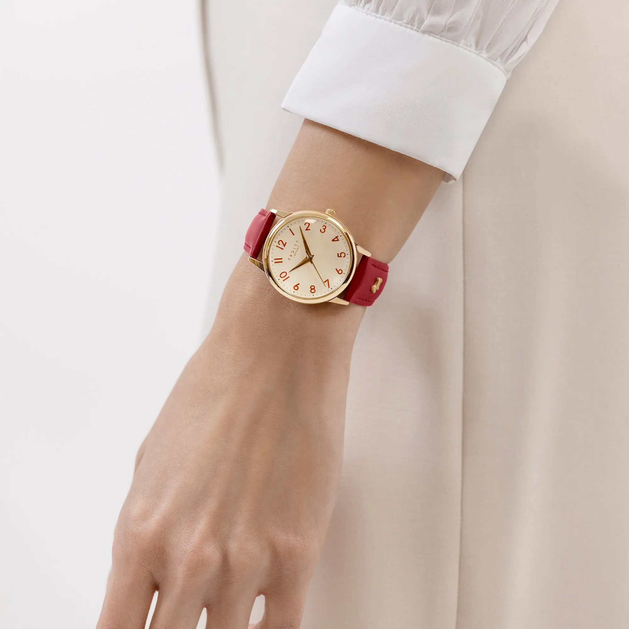 Radley Red Southwark Park Leather Watch