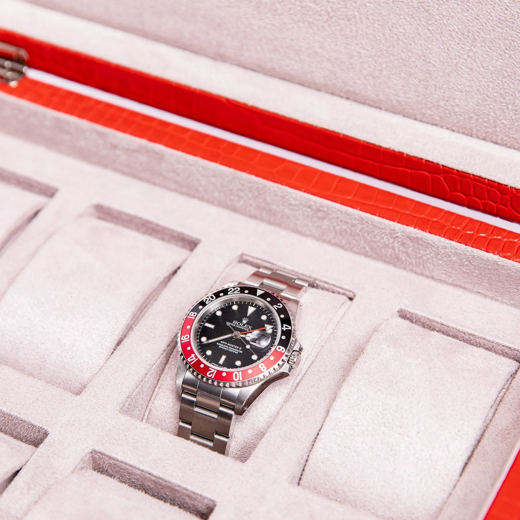 Rapport Brompton 8 Watch Box - Red
