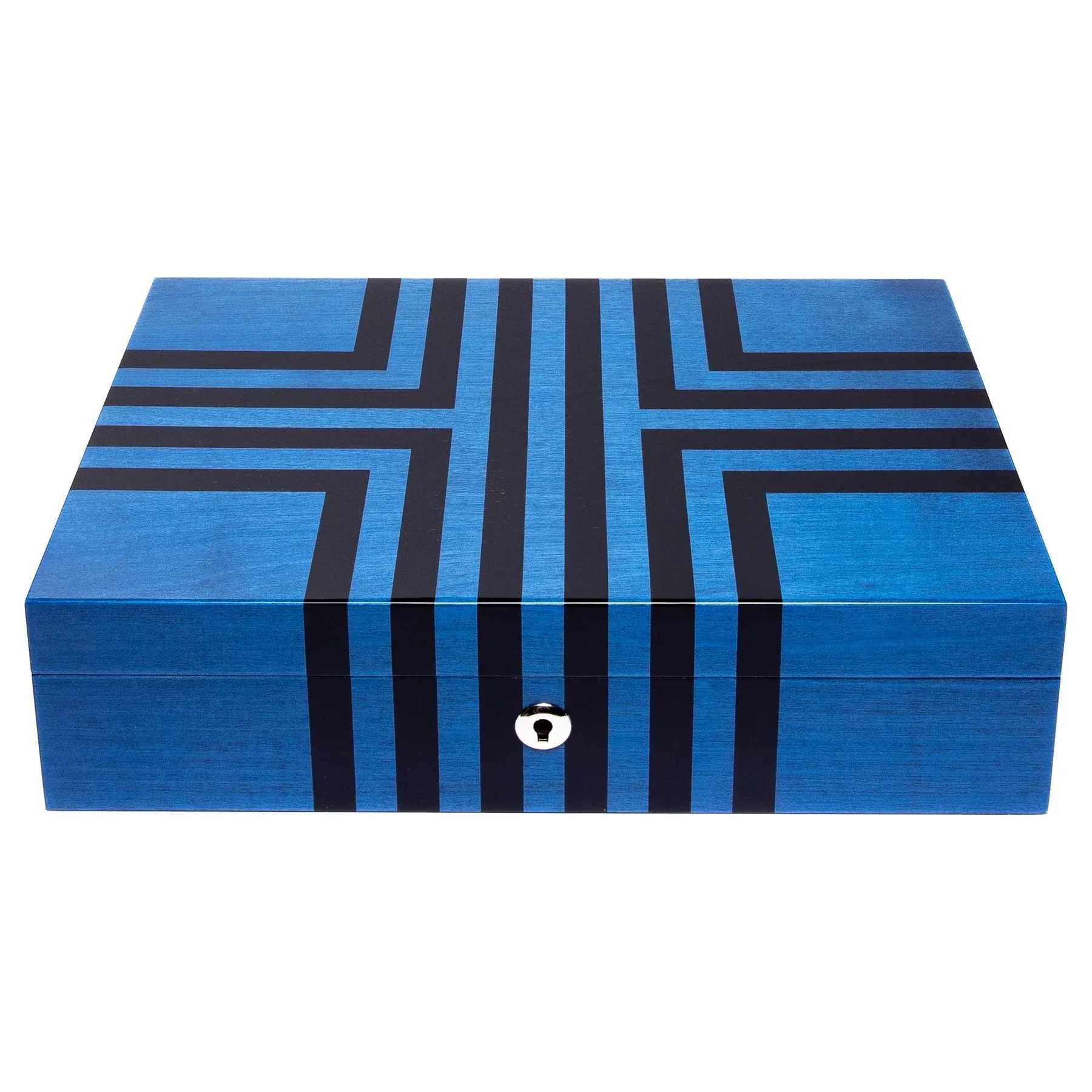 Rapport Labyrinth Ten Watch Box -10 Watches (Blue)