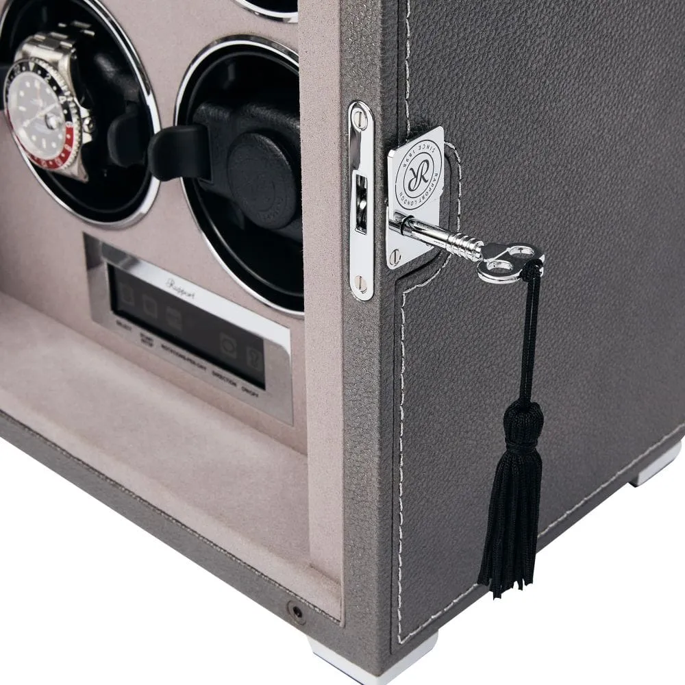 Rapport Quantum Quad Watch Winder - Silver