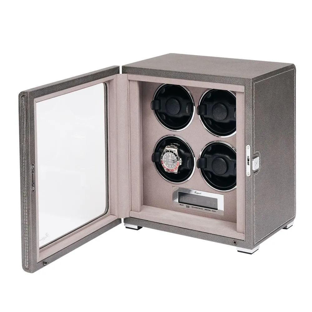 Rapport Quantum Quad Watch Winder - Silver