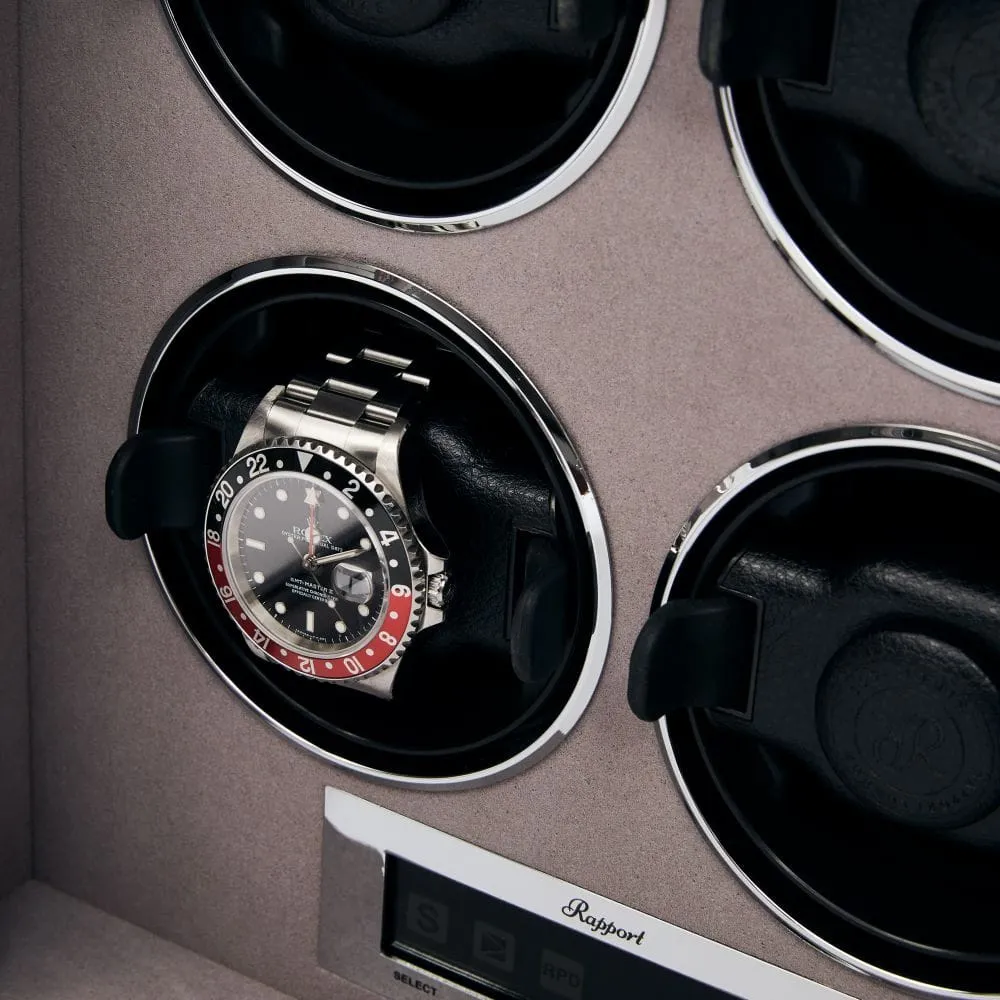 Rapport Quantum Quad Watch Winder - Silver