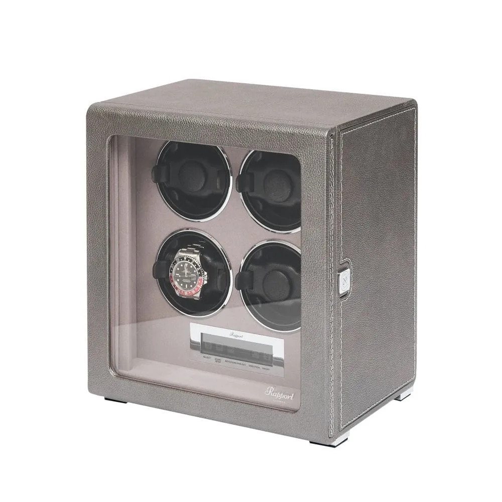 Rapport Quantum Quad Watch Winder - Silver
