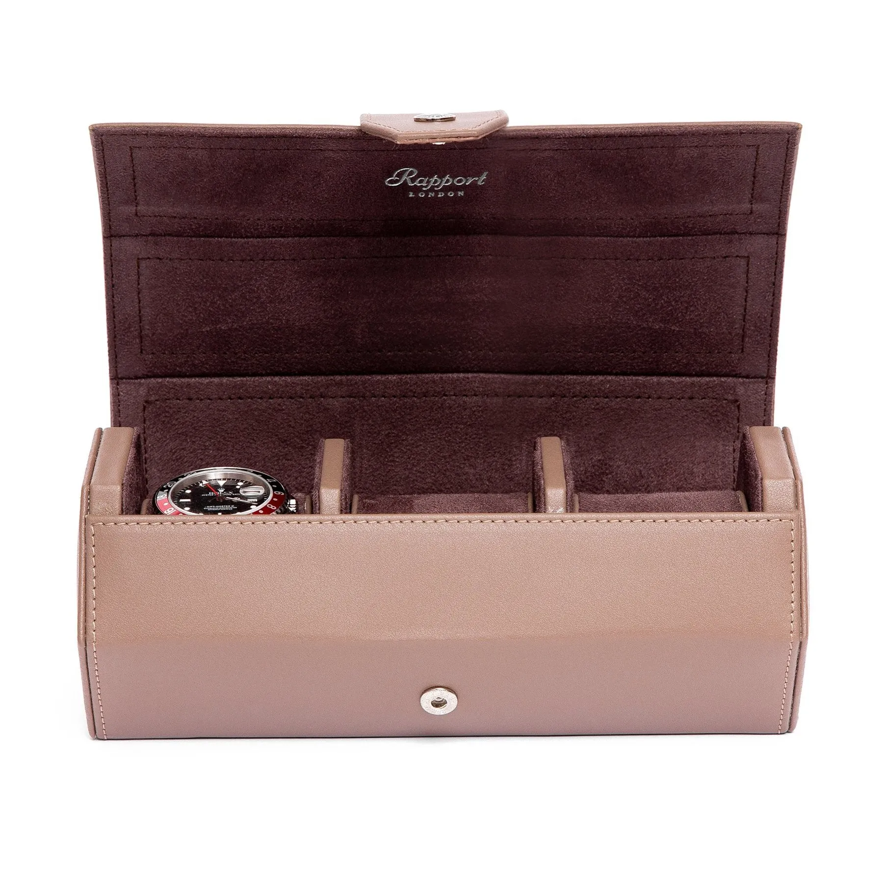 Rapport - Vantage Triple Watch Roll in Camel Leather | D136