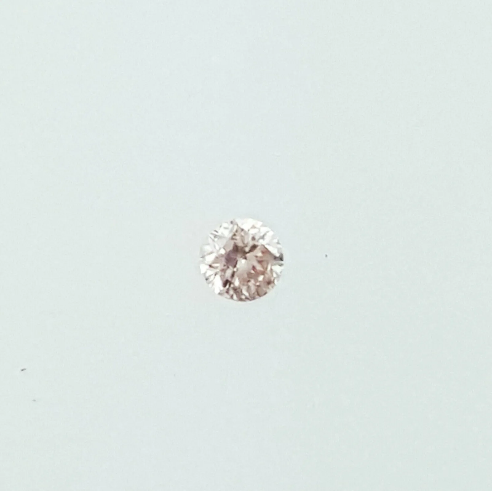 RARE Natural Round Cut Fancy Color Brownish Pink Loose Diamond 0.01 Carat 1.4 MM