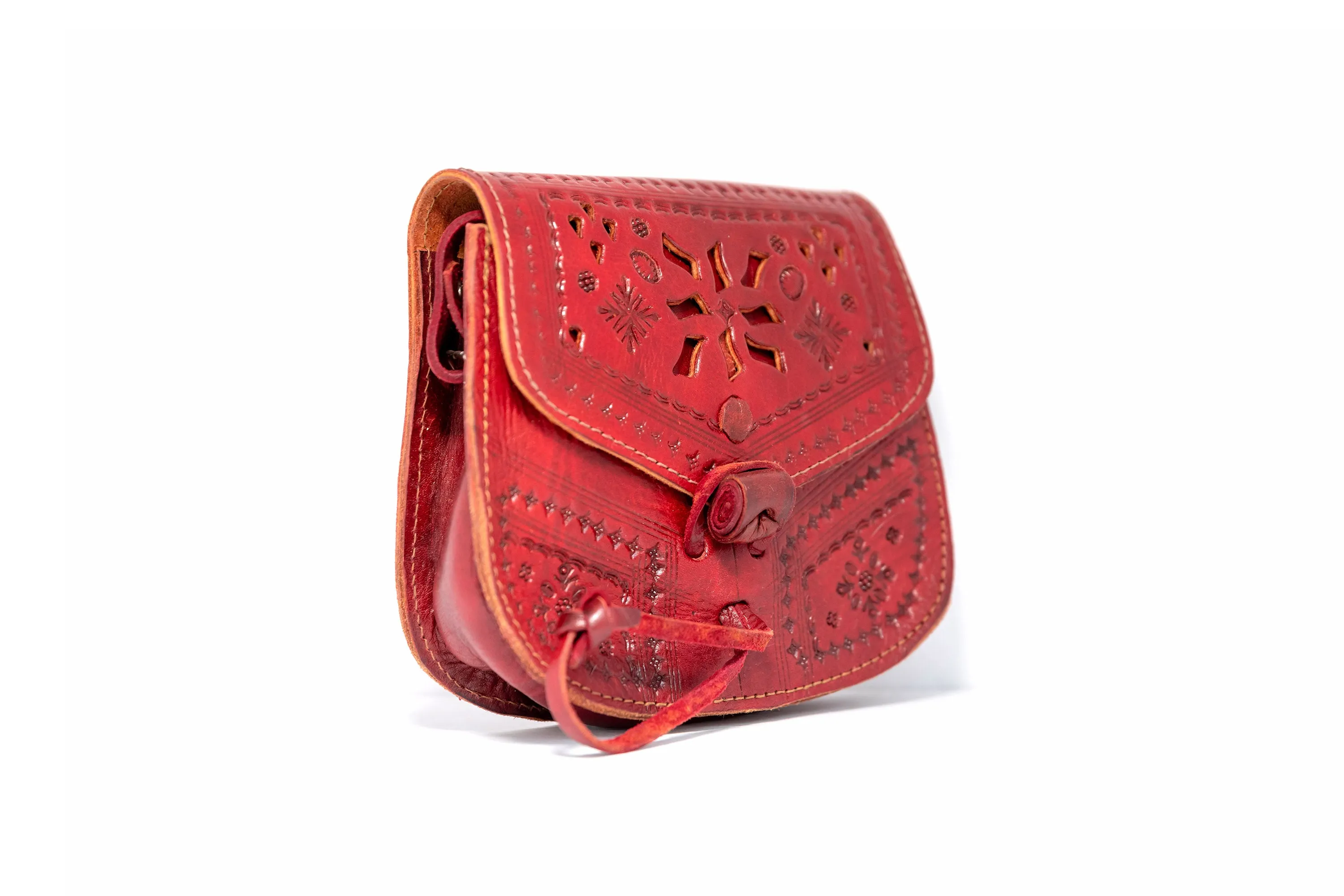 Red Leather Purse
