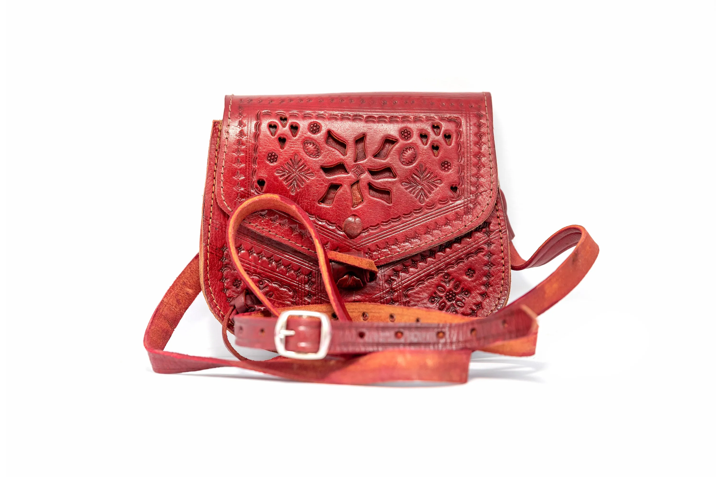 Red Leather Purse