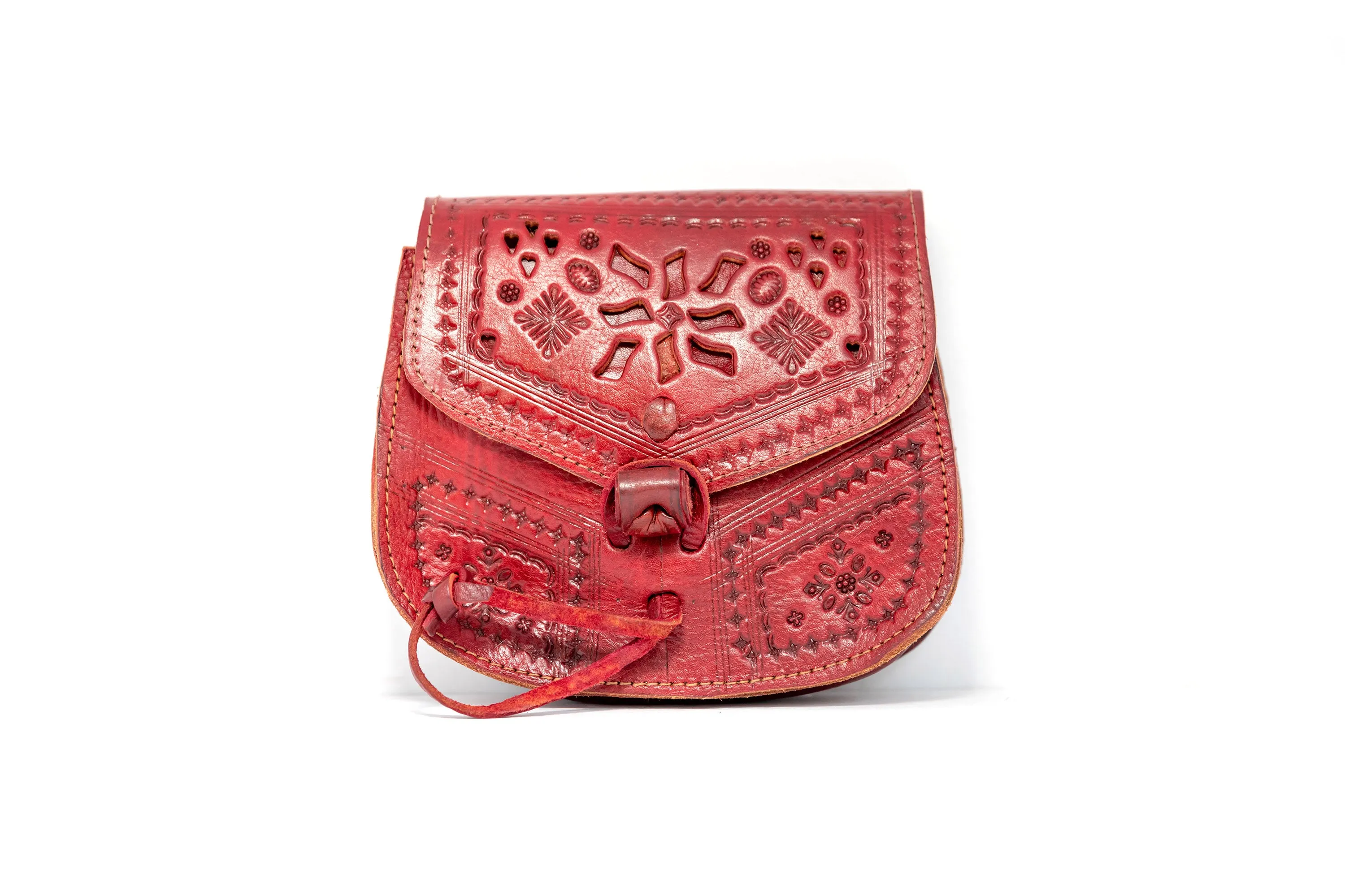 Red Leather Purse