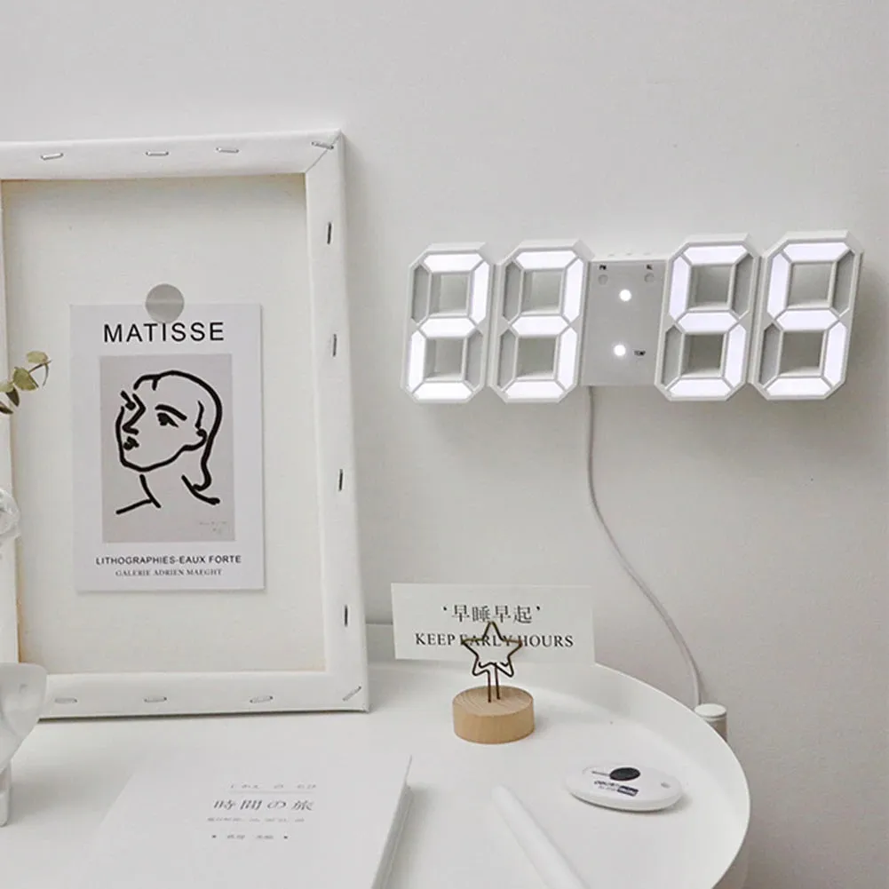 Reloj Digital Led Reloj Electrónico Montado En La Pared Mesa