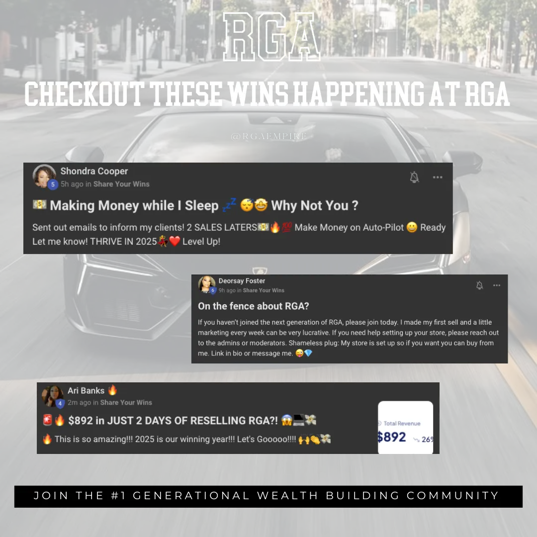 RGA Rich Generation Academy Course  MRR Resell Rights Community Support Digital Marketing