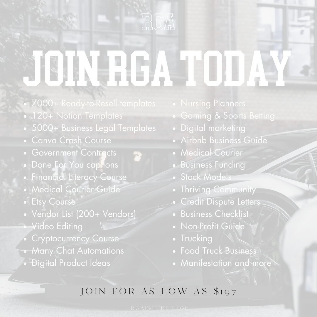 RGA Rich Generation Academy Course  MRR Resell Rights Community Support Digital Marketing