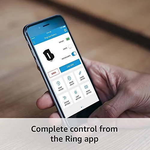 Ring Spotlight Cam Battery HD Security Camera with Built Two-Way Talk and a Siren Alarm, Black, Works with Alexa - 3-Pack