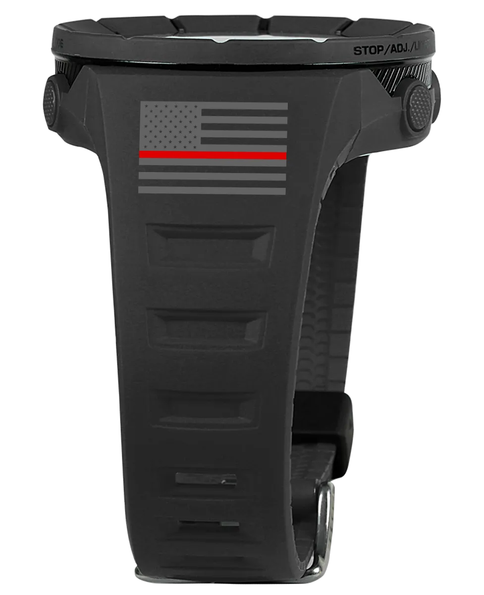 ROCKWELL THE COLISEUM FIT WATCH THIN RED LINE FREEDOM PHANTOM BLACK