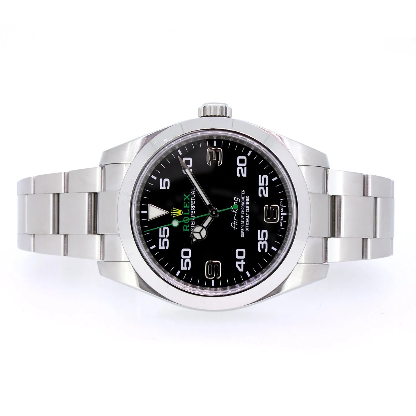 Rolex Air-King, Black Dial with Arabic Numerals, 40mm