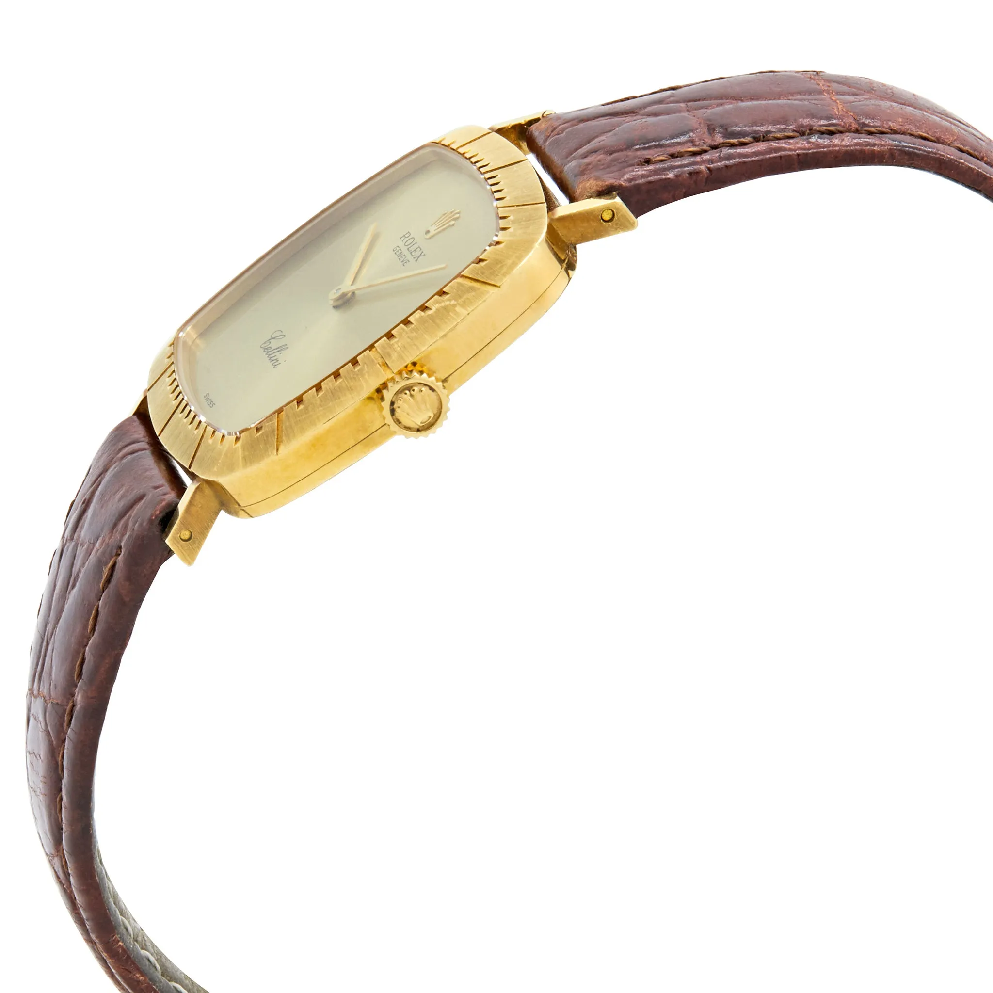 Rolex Cellini 4084 Champagne Dial Hand Wind Watch