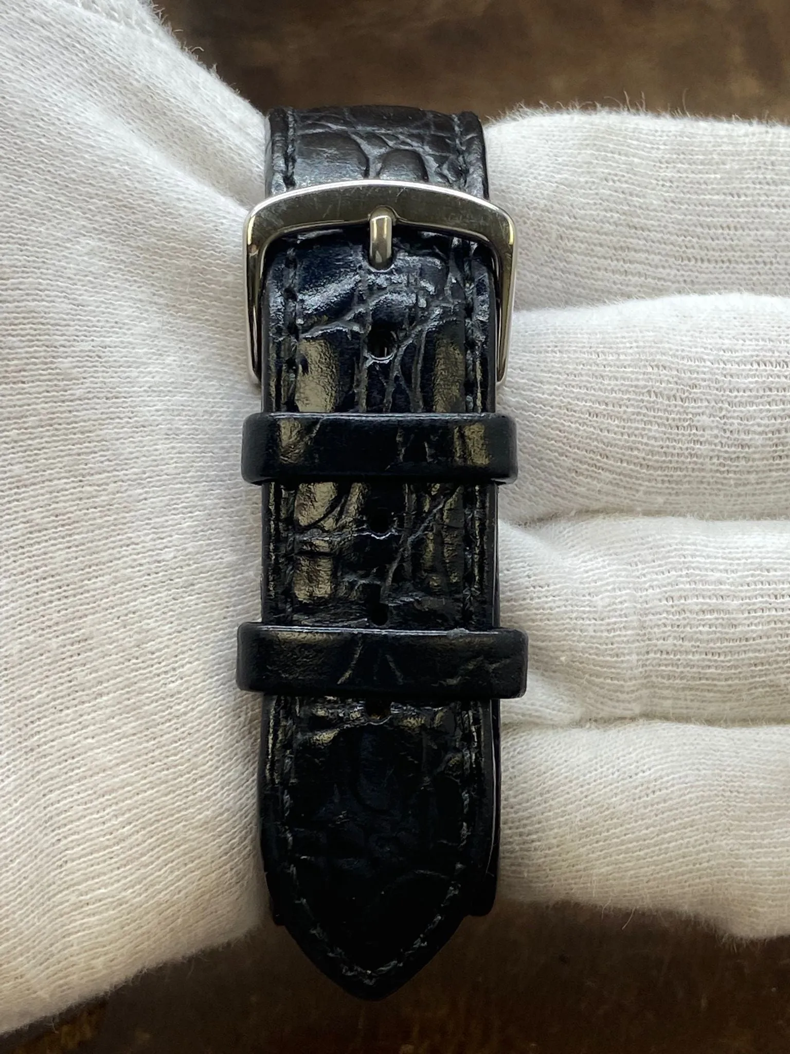Rolex Cellini Platinum 38mm 5241 Black Dial Hand Wind Watch