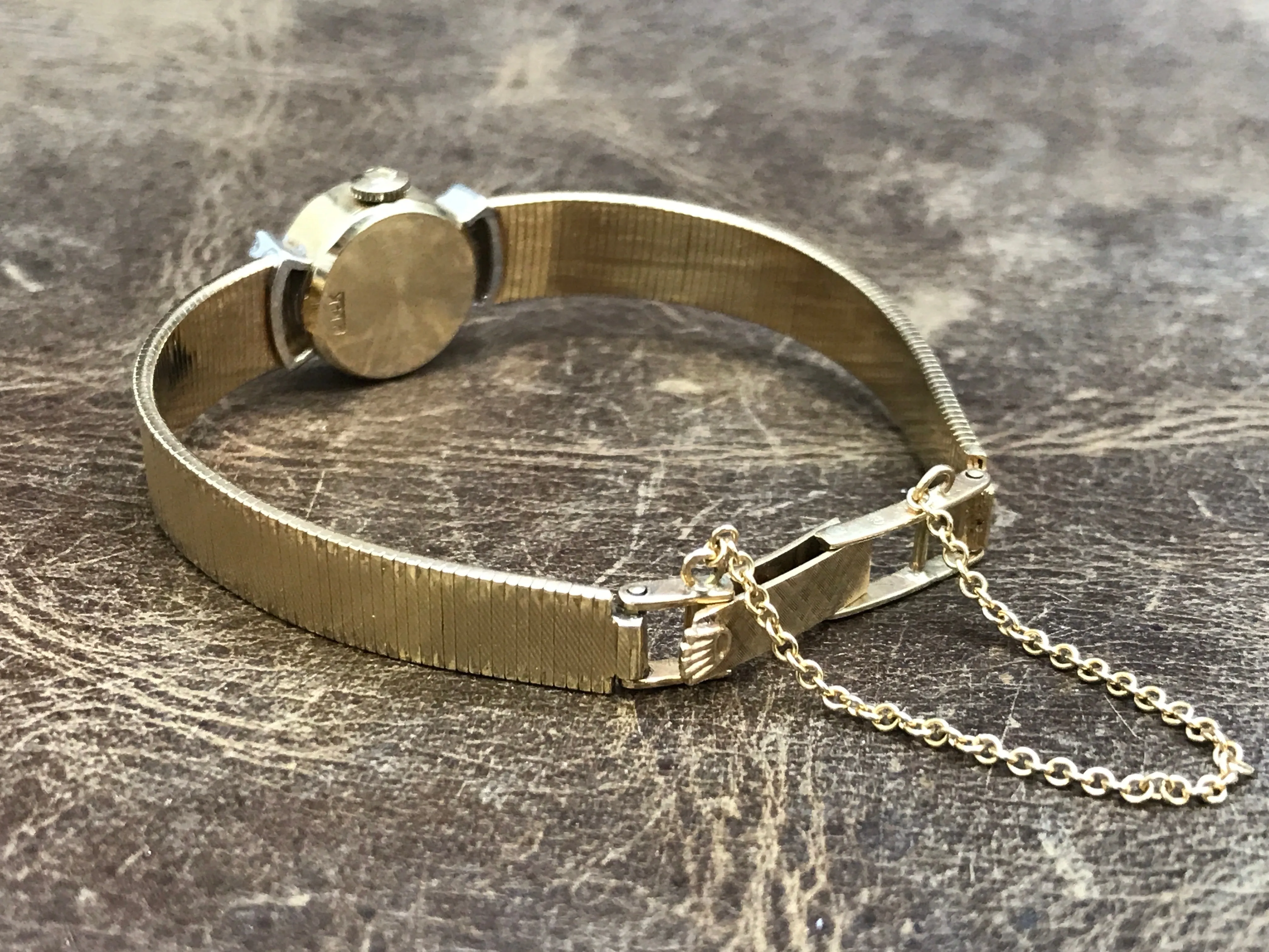 Rolex Cocktail Vintage 14k Champagne Dial Manual Wind Women's Watch