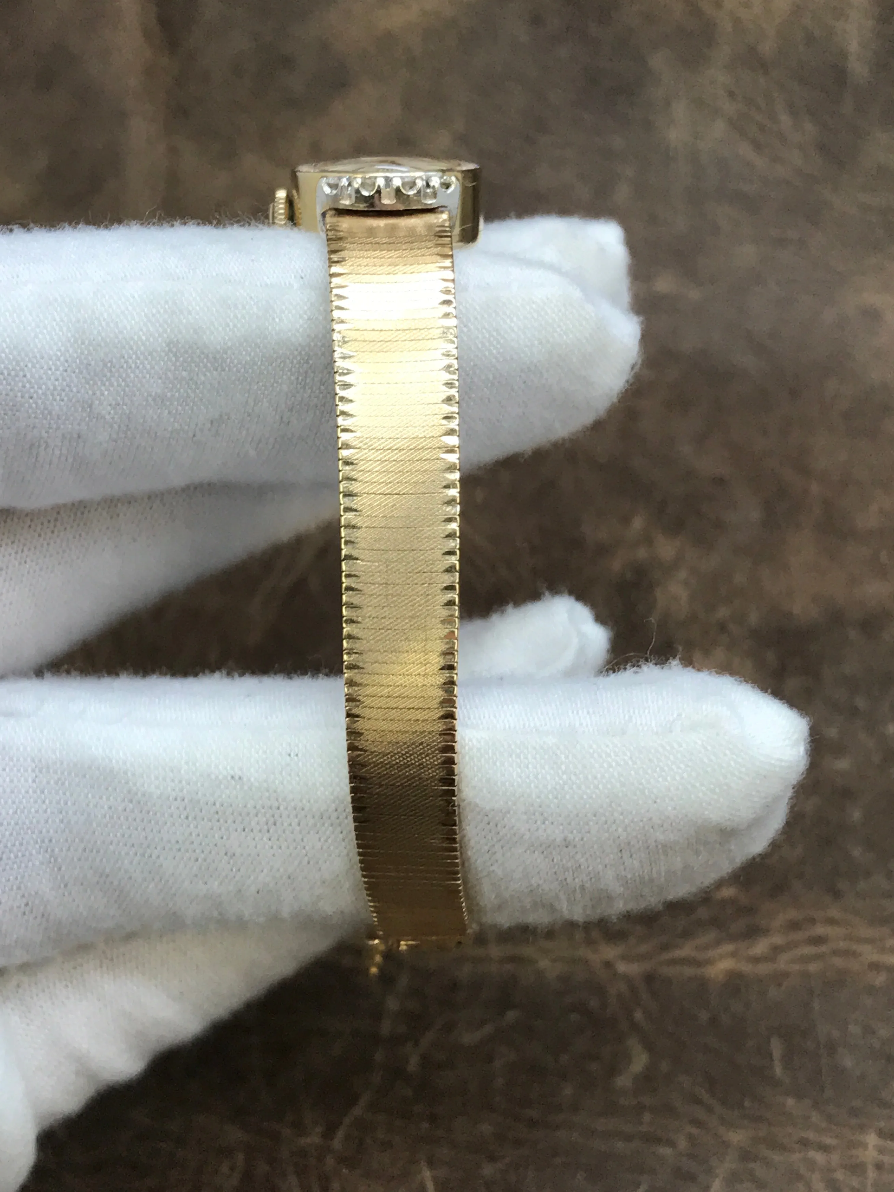 Rolex Cocktail Vintage 14k Champagne Dial Manual Wind Women's Watch