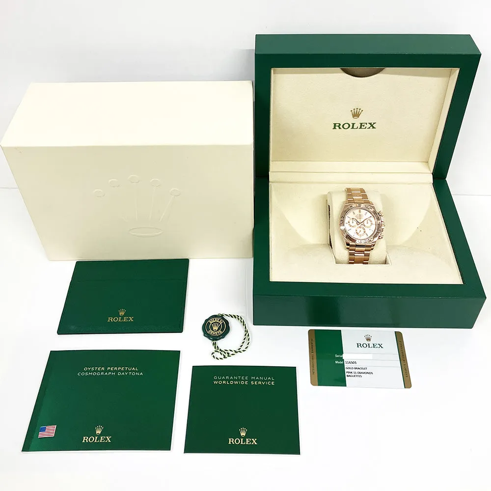 Rolex Cosmograph Daytona 116505 Pink Diamond Dial Jun 2018