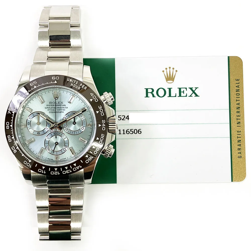 Rolex Cosmograph Daytona 116506 Ice Blue Dial Mar 2018