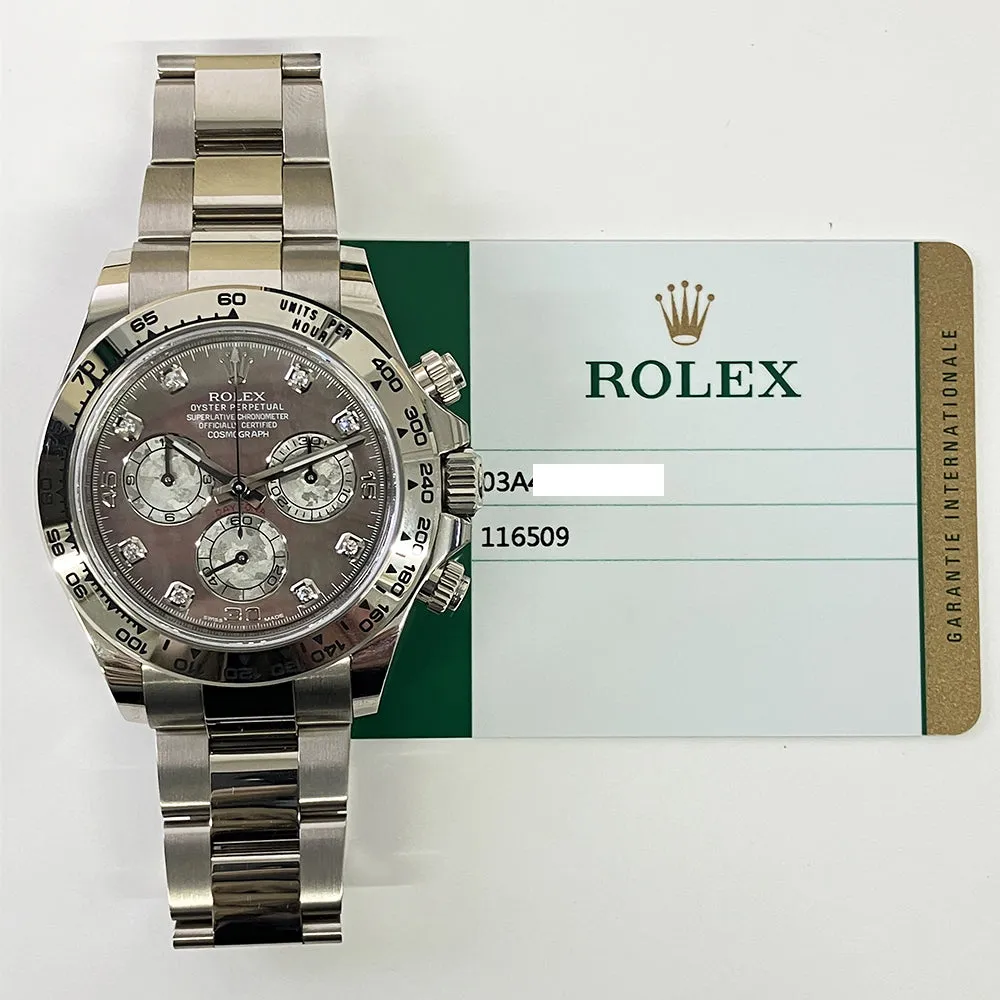 Rolex Cosmograph Daytona 116509 Black Diamond Dial