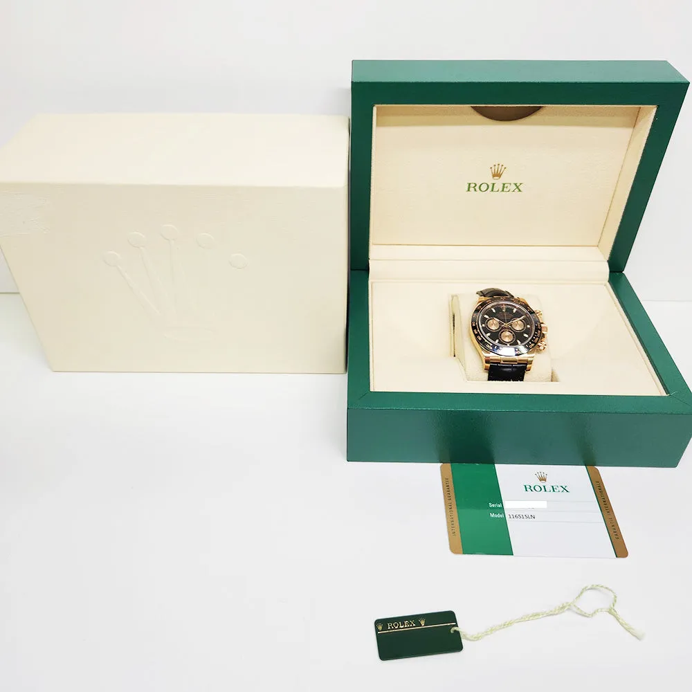 Rolex Cosmograph Daytona 116515LN Black Dial Jan 2016