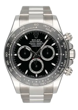 Rolex Cosmograph Daytona 126500LN Black Dial Mens Watch Box Papers