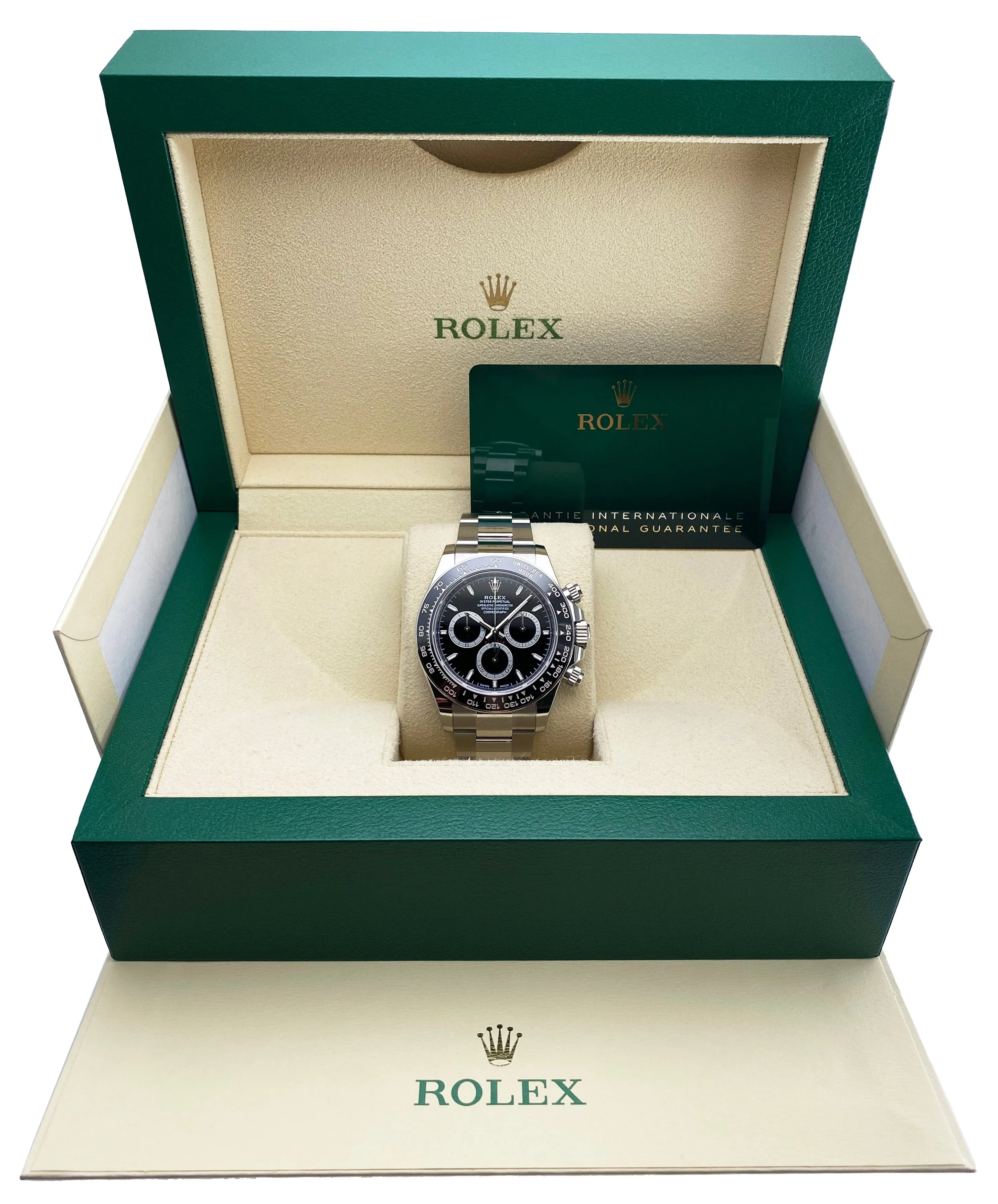 Rolex Cosmograph Daytona 126500LN Black Dial Mens Watch Box Papers