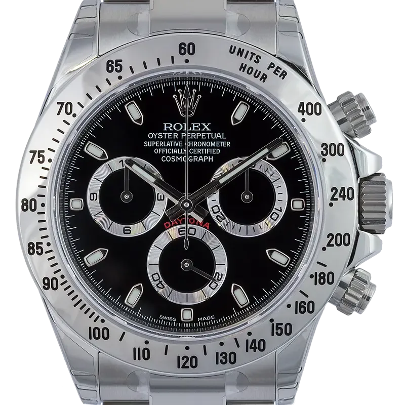 Rolex Cosmograph Daytona Stainless Steel Black/Index 116520