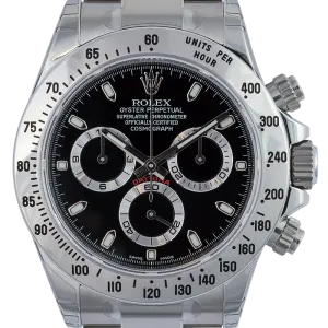 Rolex Cosmograph Daytona Stainless Steel Black/Index 116520