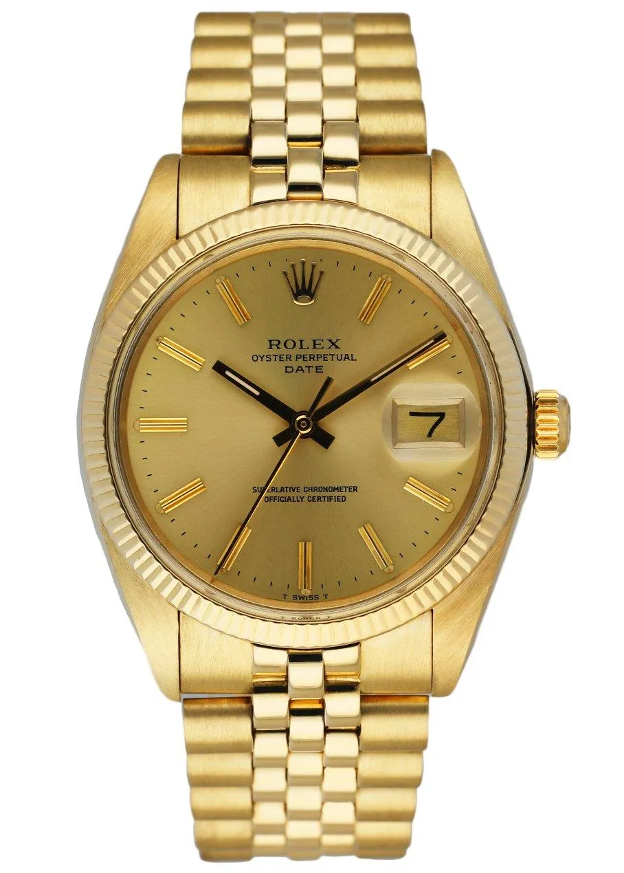Rolex Date 1501 Vintage 14k Yellow Gold Men's Watch